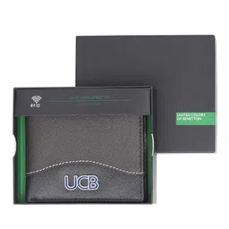United Colors of Benetton Men Abstract Textured Leather Two Fold Wallet-17