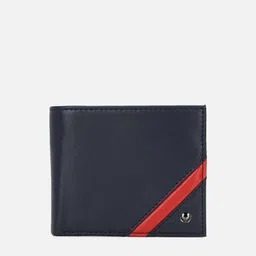 Allen Solly Men Navy Blue & Red Leather Two Fold Wallet-image-27
