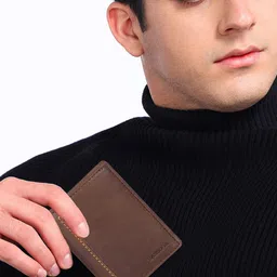 Sassora Unisex Pure Leather Two Fold Wallet-73