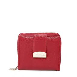 Lino Perros Women Red Textured Two Fold Wallet-7