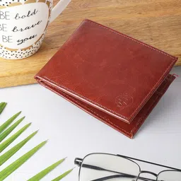 ZEVORA Men Leather Two Fold Wallet-25