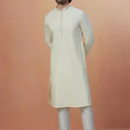Manyavar Men Pure Cotton Kurta with Pyjamas-18