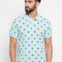 VERO AMORE Conversational Printed Polo Collar T-shirt-image-30