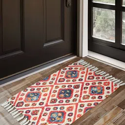 HOMADORN Geometric Printed Anti Skid Floor Mats-14