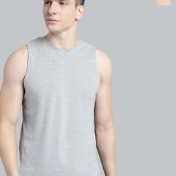 FBAR Pack Of 2 Round Neck Sleeveless Bio Wash Pure Cotton Gym Vest-image-42