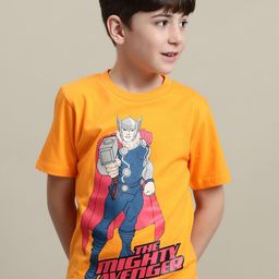 Kids Ville Boys Avengers Printed Pure Cotton T-Shirt-image-96