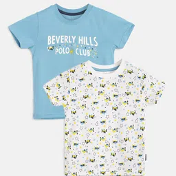 Beverly Hills Polo Club Boys Pack Of 2 Printed Pure Cotton T-shirt-image-57