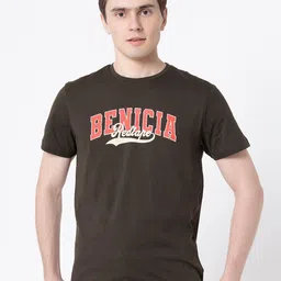 Red Tape Typography Printed Pure Cotton T-shirt-image-49