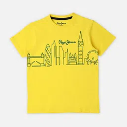 Pepe Jeans Boys Graphic Printed Round Neck Pure Cotton T-shirt-picture-10