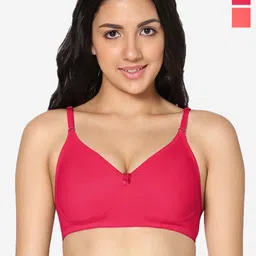In Care Pack Of 2 Full Coverage All Day Comfort Non Padded Cotton T-shirt Bra-picture-47