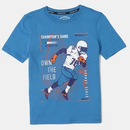 Jockey Boys Super Combed Cotton Graphic Printed T-shirt - AB23-47