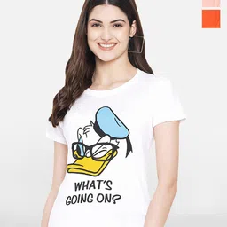 Fabflee Pack Of 3 Donald Duck Printed Cotton T-shirt-image-80