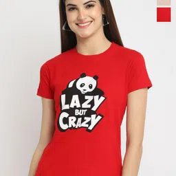 Fabflee Pack Of 3 Typography Printed Cotton T-shirt-picture-39