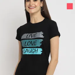 Fabflee Pack Of 3 Typography Printed Cotton T-shirt-picture-36
