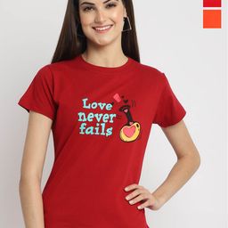 Fabflee Pack Of 3 Typography Printed Cotton T-shirt-picture-9