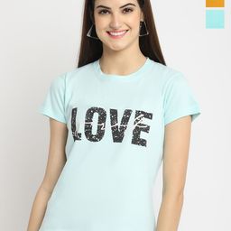 Fabflee Pack Of 3 Typography Printed Cotton T-shirt-picture-35