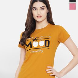 Fabflee Pack Of 3 Typography Printed Cotton T-shirt-picture-23