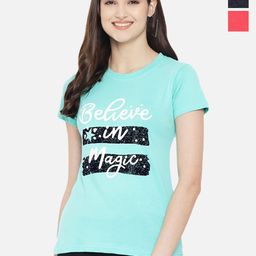 Fabflee Pack Of 3 Typography Printed Cotton T-shirt-picture-32