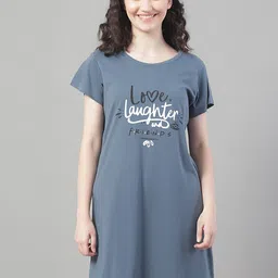 VANYA Printed Cotton Lounge T-shirt-image-57