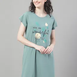 VANYA Printed Cotton Lounge T-shirt-image-2