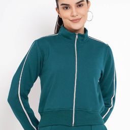 BRINNS Mock Collar Fleece Bomber Jacket-21