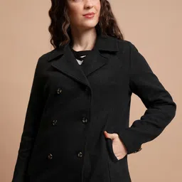 Tokyo Talkies Black Lapel Collar Tailored Jacket-picture-57