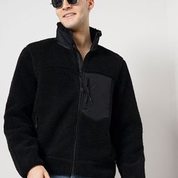 Celio Mock Collar Bomber Jacket-image-82