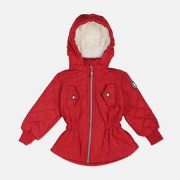 U.S. Polo Assn. Kids Girls Hooded Quilted Jacket-picture-2