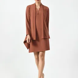 OFFICE & YOU Women Longline Open Front Jacket-picture-13