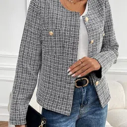 LULU & SKY Women without Crop Open Front Jacket-image-28