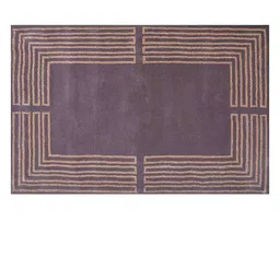 PRESTO Brown Printed Hand Tufted Wool Carpet-41