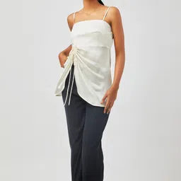 Contemponari Modal Satin Top With Trousers Co-Ords-image-48