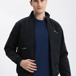 SHOWOFF Mock Collar Windcheater Rapid-Dry Bomber Jacket-29