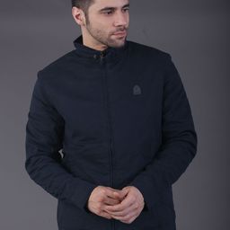 SQUIREHOOD Mock Collar Bomber Jacket-image-70