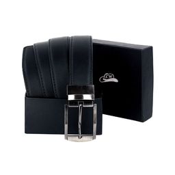 Leather World Men Black Genuine Leather Formal Belt-image-60