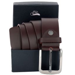 Leather World Men Brown Leather Formal Belt-image-53