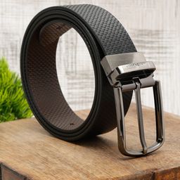 LOUIS STITCH 
Men Italian Leather Textured Reversible Belt-picture-1