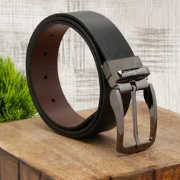 LOUIS STITCH 
Men Italian Leather Textured Reversible Belt-image-53