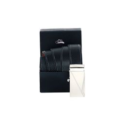 Leather World Men Black Textured Leather Formal Belt-image-75