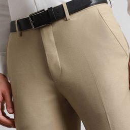 SIMON CARTER LONDON Men Textured Leather Formal Belt-image-105