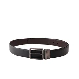 Style Shoes Men Black & Brown Formal Reversible PU Belt-image-74