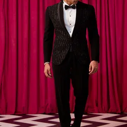 CONTRAST BY PARTH Men Single-Breasted Four-Piece Formal Suit-picture-29