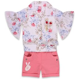 Wish Karo Girls Printed Top with Shorts-image-35