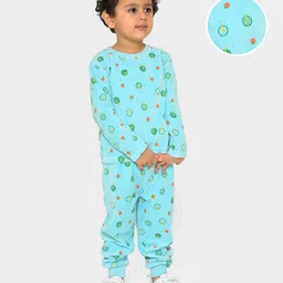 MiArcus Kids Conversational Print Round Neck Long Sleeve Clothing Set-39