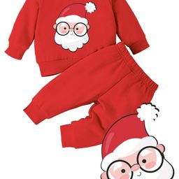 Minicult Kids Santa Printed T-shirt with Pyjamas-image-73
