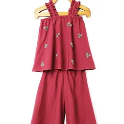 TIC TAC TOE Girls Pink Embellished Tunic with Palazzos-picture-34