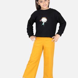 AWW HUNNIE Girls Solid Top with Pyjamas-image-15