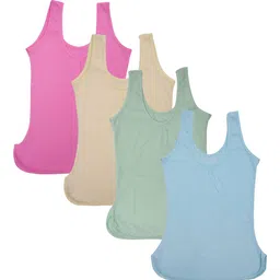 SMARTERKIDS Girls Set Of 4 Multicoloured Tank Top-image-70