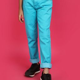 V-Mart Girls Slim Fit Coloured Cotton Jeans-image-65
