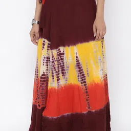 SOUNDARYA Printed Pure Cotton Wrap Around Skirt-image-59